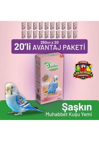 Şaşkın Muhabbet Kuşu Yemi 250 G - 20 Adet 250 G