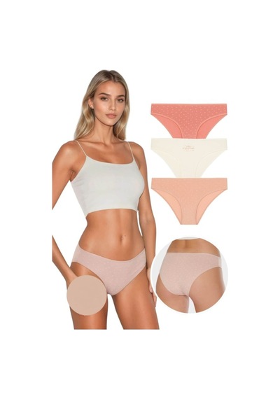Berrak 3'lü Kadın Külot Çok Renkli
