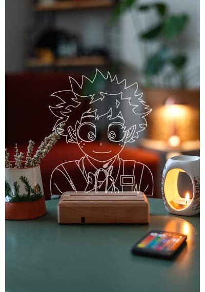 Deku Izuku My Hero Academia 16 Renk Kumandalı 3d Gece Lambası