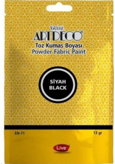 Artdeco Toz Kumaş Boyası 13gr Siyah / 1118