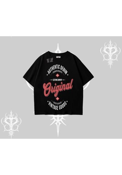 Startmore Startmore Oversize Tshirt Authentic Denim Original Siyah