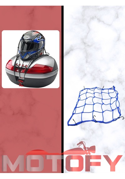 Çengelli Kask Filesi Mavi