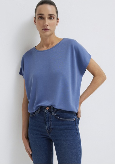 Mavi - Mavi Tencel Tişört 167245-70738 Mavi