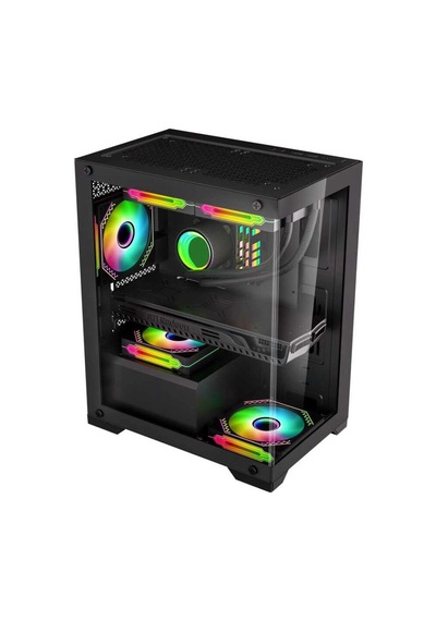Xaser Kasa Mg210 Rgb Gaming Siyah Oyuncu Kasası Power Yok