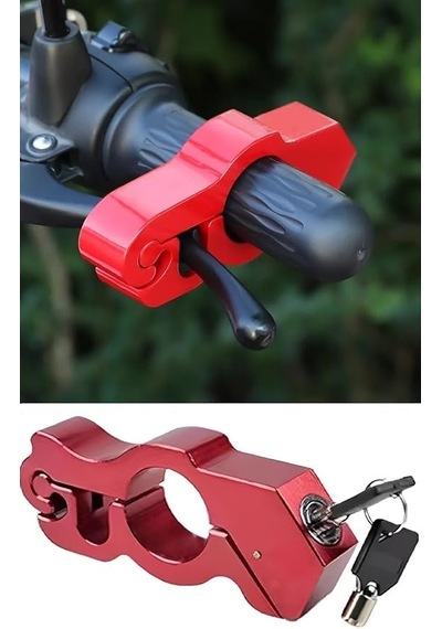 Motosiklet Scooter Bisiklet Gidon Fren Kilidi, Pratik Hırsızlık Emniyet Kilidi