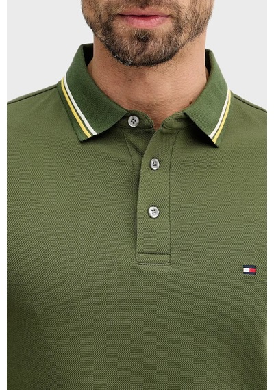 Tommy Hilfiger Erkek Polo Yaka T Shirt Mw0mw39993 L01 Yeşil Yeşil