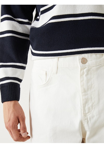 Lcw Jeans Beyaz Baggy Fit Erkek Jean Pantolon