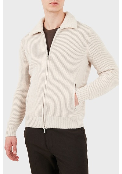 Gran Sasso Regular Fit Klasik Yaka Ceket Erkek Ceket 13189 25033 054 Ekru