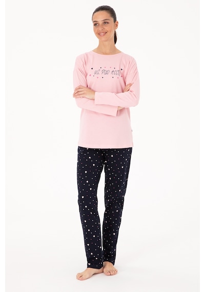 U.s. Polo Assn. Kadın Pembe Pijama Takım 50318885-vr041 Pembe
