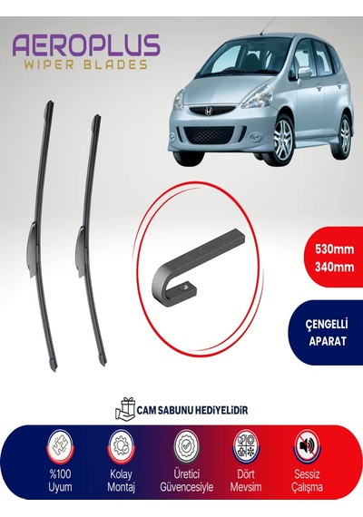 Aeroplus Honda Jazz Muz Silecek Takımı 2002-2008