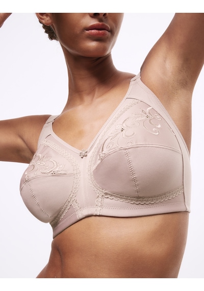 Marks & Spencer İşleme Detaylı Pamuklu Toparlayıcı Sütyen T33008020A Kahverengi