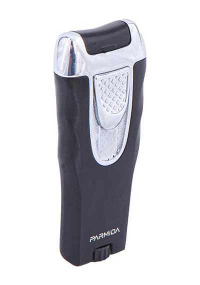 Tek Torch Pürmüz Siyah-gümüş Puro Çakmağı - Tr4728
