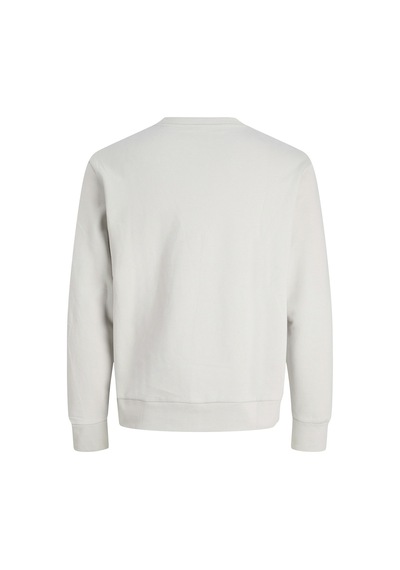 Jack & Jones Jack Jones Küçük Yazı Baskılı Erkek Sweatshirt 12282821 Krem