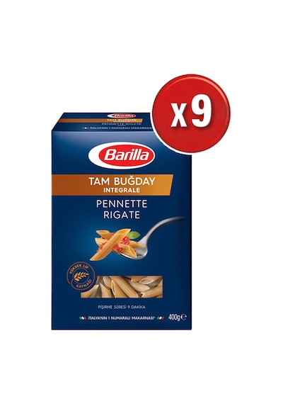 Barilla Tam Buğday Kalem Makarna Integrale Penne 9 x 400 G
