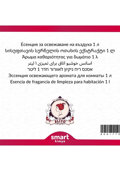 Temizlik Ferahlığı Oda Kokusu Esansı 1 Litre