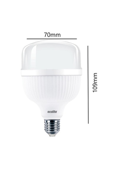 Ecolite 18w 125w Jumbo Led Ampul 6500k Beyaz Işık E27 Duylu