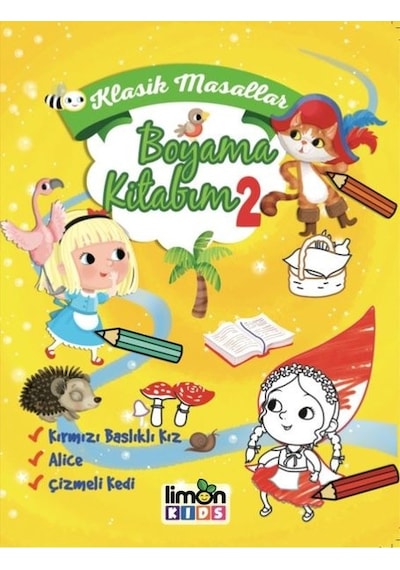 Klasik Masallar Boyama Kitabım-2- Limonkids