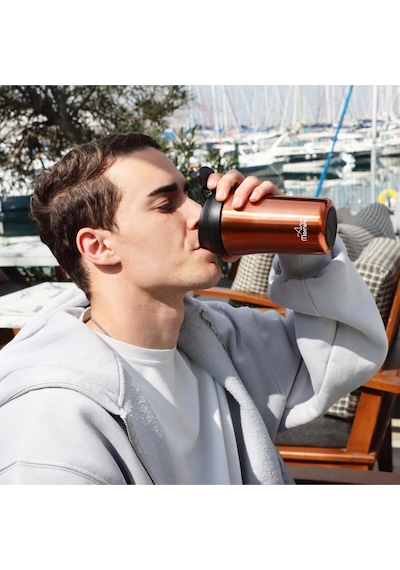 Any Morning Sı232021 İki Ağızlı Termos Mug Bakır 400 Ml