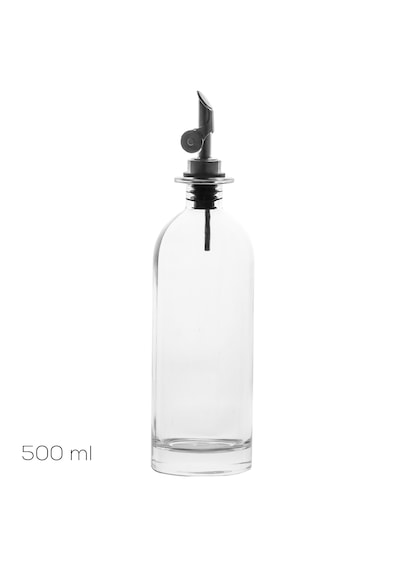 Porsima 3890 Gold Sızdırmaz Kapaklı Cam Yağlık Sirkelik Yağdanlık 500 Ml Şeffaf