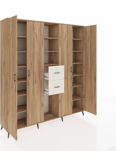 Hyperion Dolap 15 Raflı 2 Çekmeceli 4 Kapaklı 220x44x243 Çam-çam/aytaşı Atlas Çam/aytası Hyperion Dolap 15 Raflı 2 Çekmeceli 4 Kapaklı 220x44x243 Çam-çam/aytaşı Atlas Çam/aytası