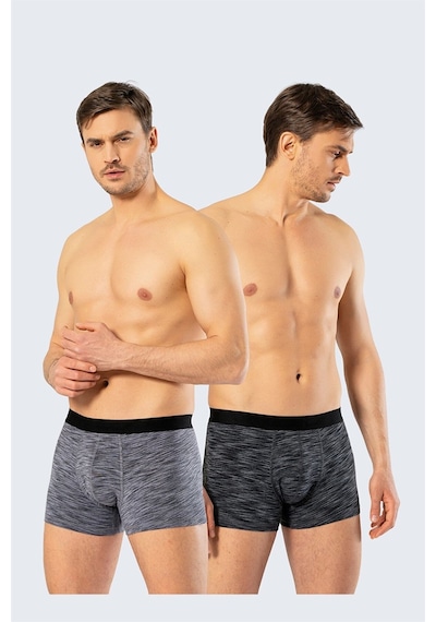 Cacharel 1324 İkili Boxer - Gri/siyah Çok Renkli