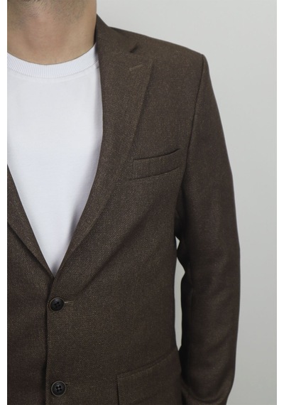 Moda Dmctekstil Erkek Düz Spor Kesim Normal Kalıp Çift Düğme Çift Yırtmaçlı Blazer Ceket Kahverengi Moda Dmctekstil Erkek Düz Spor Kesim Normal Kalıp Çift Düğme Çift Yırtmaçlı Blazer Ceket Kahverengi