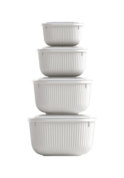 Dünya-30910-999 Sızdırmaz Saklama Kabı Ve Kutusu Set 4 Adet 600-1100-1800-3000ml Kare Renkli - 12'li Paket Diğer