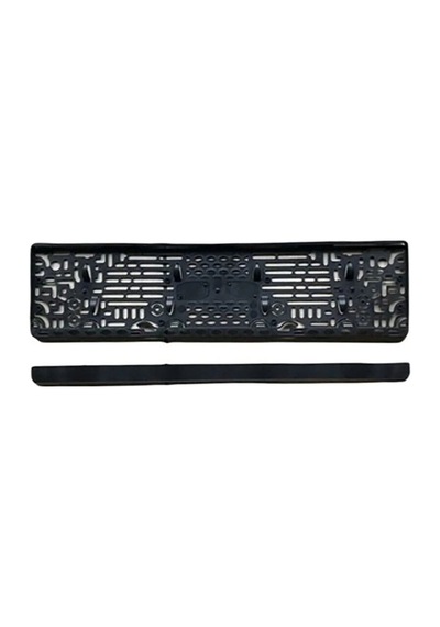 Oto Araç Plakalığı Siyah Plakalık Araba Plaka Çerçevesi 2 Adet Siyah Pianoblack