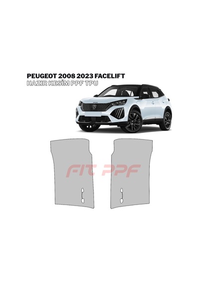 Peugeot 2008 - 2023 Facelıft 210 Mikron Premium Tpu Ppf Kaplama Seti-ön Kaput