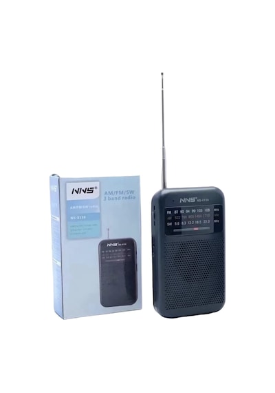 NNS NS-8138 Fm Am SW 3 Bandlı El Tipi Taşınabilir Cep Radyosu