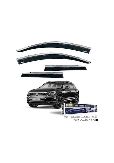 Vw Touareg 2018 Sonrası - Kromlu Cam Rüzgarlığı 4lü Parça