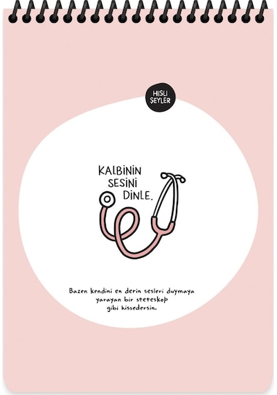 Keskin Color Hisli Şeyler A5 80 Yp Çizgili-Kalbinin Sesini Dinle