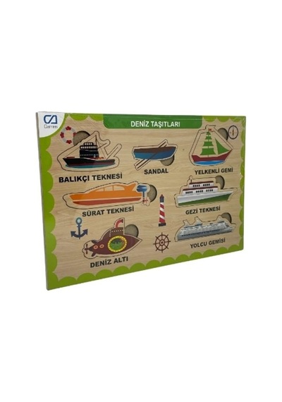Ca Games Ahşap Puzzle Deniz Taşıtları 19x29 Cm