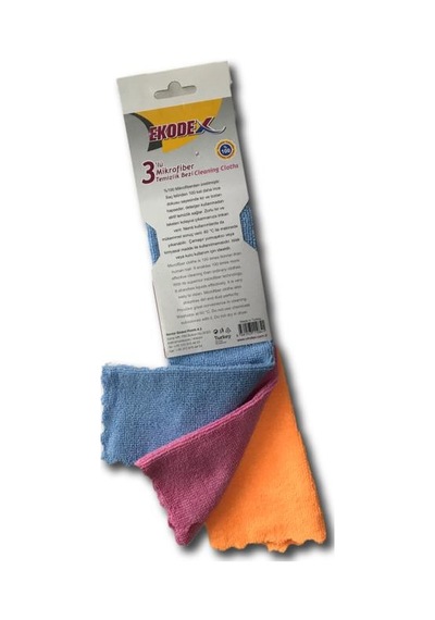 Ekodex Mikrofiber Temizlik Bezi 3'lü