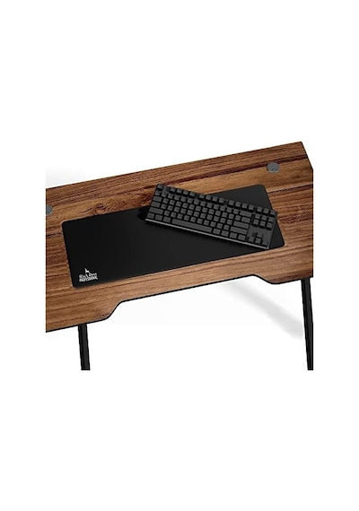 Black Deer Oyuncu Mouse Pad, Fare Altlığı, Kenar Dikişli, Kaymaz Taban, Ofis Tipi, Pürüzsüz Yüzey, Çalışma Masası Altlığı 90x40 Xl