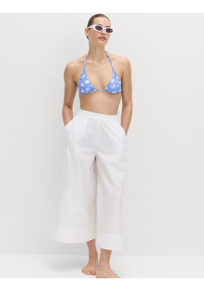 Marks & Spencer Desenli Üçgen Bikini Üstü Mavi Mix
