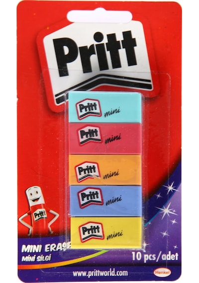 Pritt 10 Adet Silgi Seti - Renkli