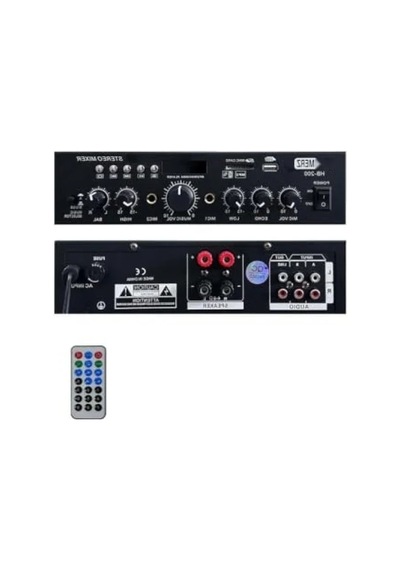 2x100w Bluetooth Usb Amfi - Stereo Mixer 4-8 Ohm