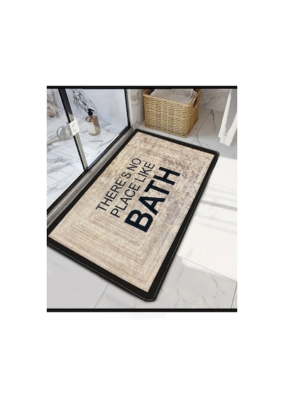 No Place Bej 60x100 Banyo Paspası Bej