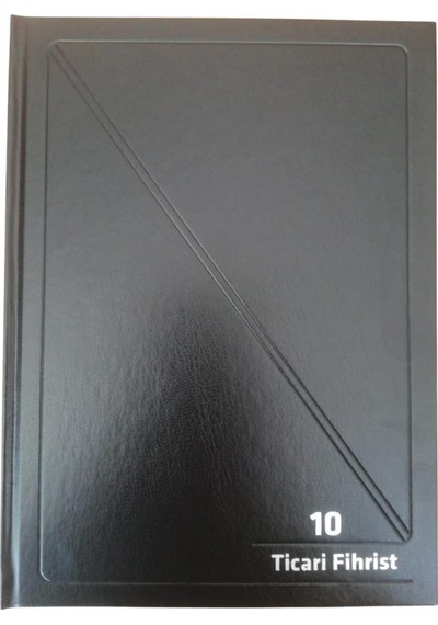 Fihrist Ticari 10'lu 20x28 Siyah Cilt Bezli 1 Adet Artlantis Tica