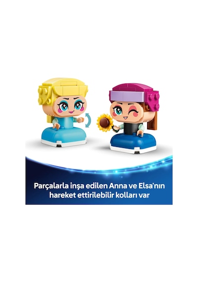 LEGO®  ǀ Disney Princess Karlar Ülkesi Mini Anna ve Elsa 43284 -5 Yaş ve Üzeri Çocuklar için Yaratıcı Oyuncak Yapım Seti (65 Parça)