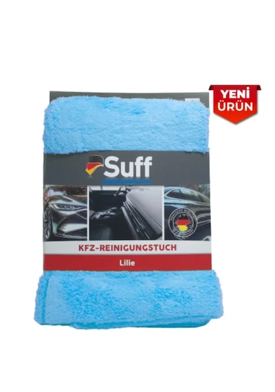 Suff Mikrofiber Lilie Kfz-reınıgungstuch 70x50 Gri - Mavi - Yeşil