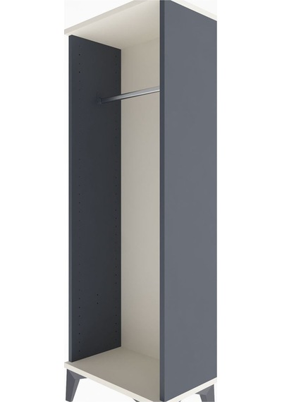 Arges Dolap Tek Askılı 44x30x134 Antrasit-aytaşı Antrasit