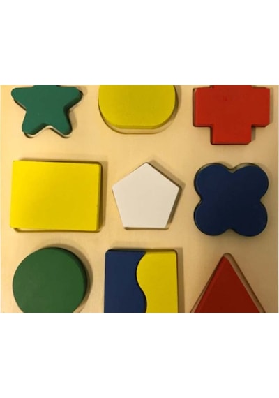 Bak Gel Al Geometrik Şekiller Tek Parça Puzzle