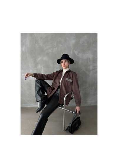 Verymoda Süet Gömlek - F1517 Kahve