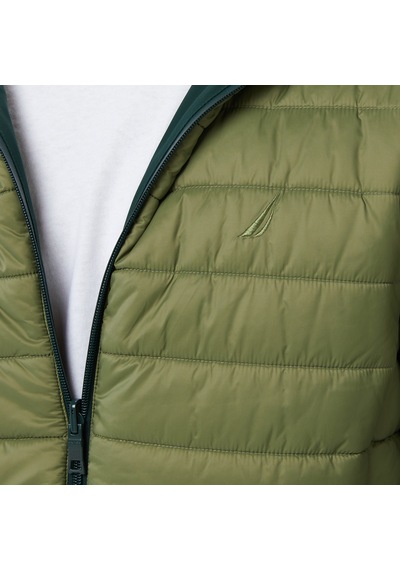 Nautica Erkek Yeşil Regular Fit Çift Taraflı Mont Düz J57008t Yeşil
