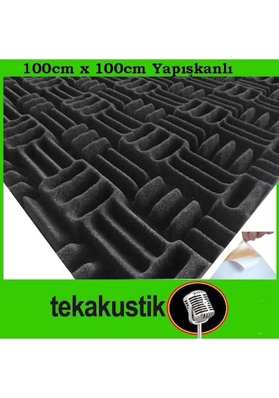 Akustik Yapışkanlı Labirent Sünger 30Mm 50Dns 1Mtx1Mt