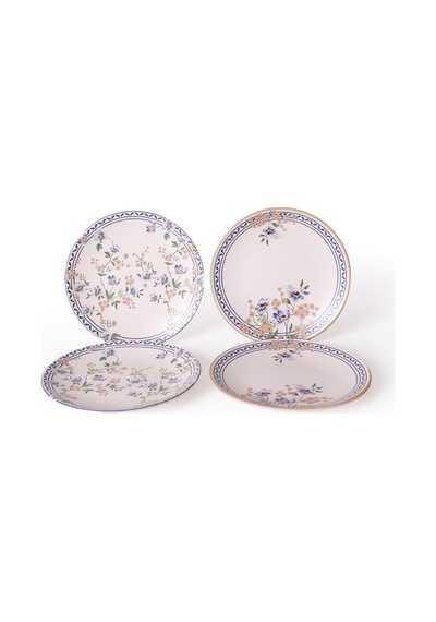 Keramika Botanica Pasta Tabağı 20 Cm 4 Adet 22015-16 Çok renkli