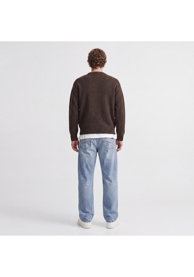 Jack & Jones Erkek Relaxed Fit Triko Kazak - Soho - 12278924 Cocoa