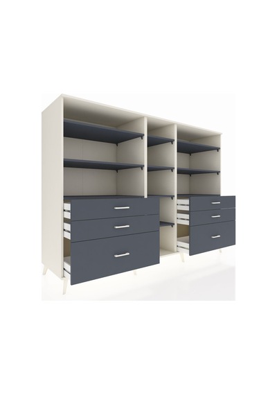 Kronos Dolap 10 Raflı 6 Çekmeceli 220x59x163 Aytaşı-antrasit Aytaşı-antrasit Kronos Dolap 10 Raflı 6 Çekmeceli 220x59x163 Aytaşı-antrasit Aytaşı-antrasit